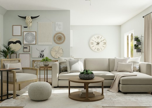 Sculptural details in a modern home interior
